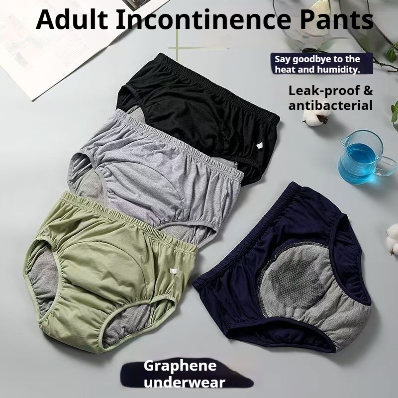 Boxer Brief Pack Cotton - Antybakteryjne pieluchomajtki dla dorosłych z grafenem,
