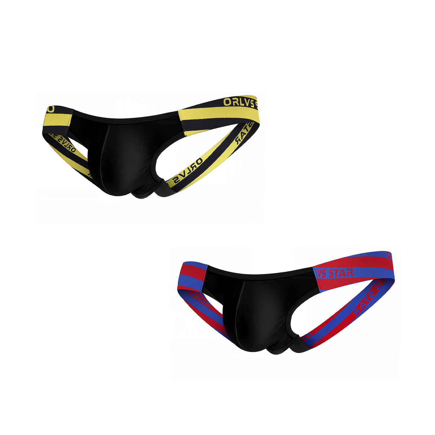 Jockstrap Athletic - Męskie stringi typu jockstrap z wysokiej