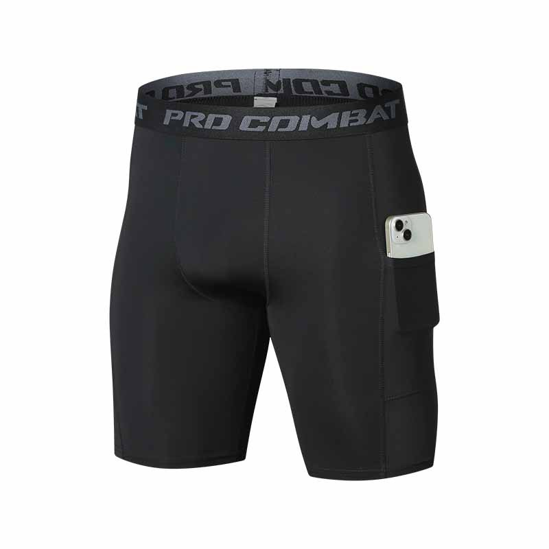 Compression Shorts Athletes - Męskie spodenki gimnastyczne z kieszeniami na