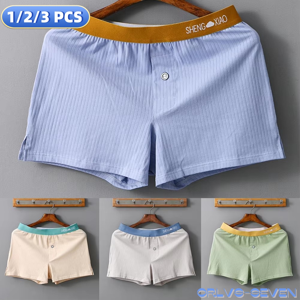 Boxer Shorts Modal - 1/2/3 szt. Majtki męskie bawełniane jednokolorowe