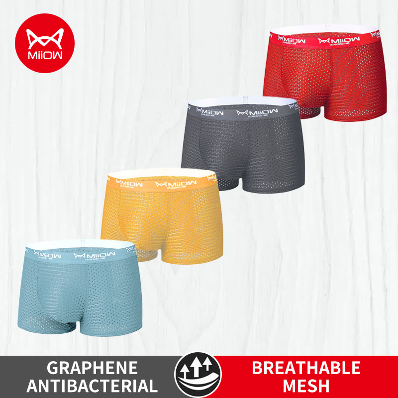 Boxer Shorts Modal - MiiOW 4 szt. Lodowy jedwab bielizna