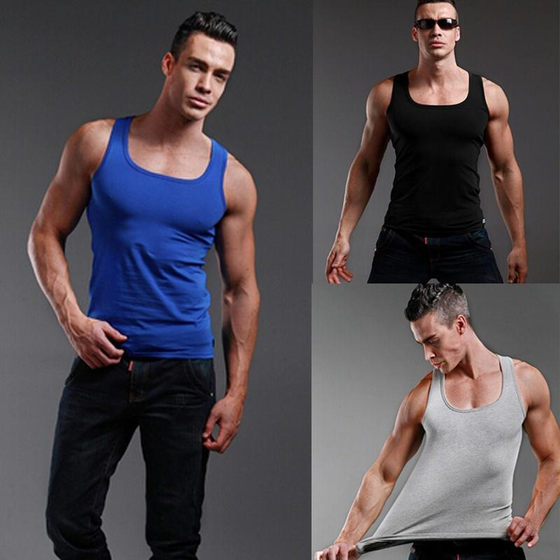 Sleeveless Undershirt - Męska kamizelka sportowa bez rękawów z