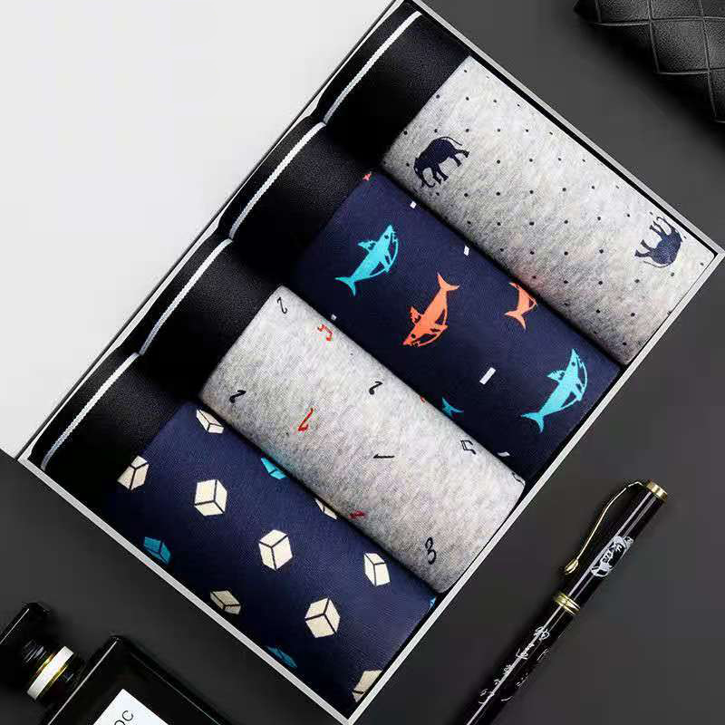 Multi Pack Underwear - 4 sztuk/partia bokserki bielizna męska bawełniane