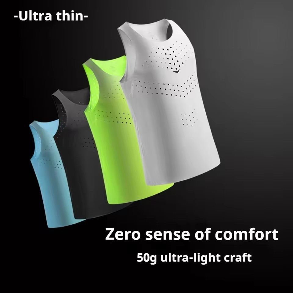 Męskie lekkie kamizelki do bie – Sleeveless Undershirt recenzja i cena