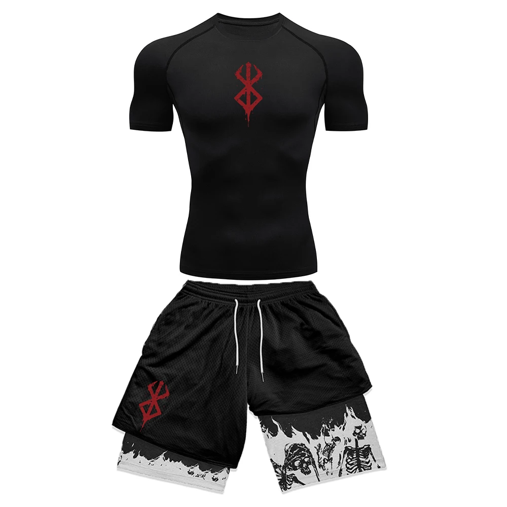 Anime 3D drukowane męski zesta – Compression Shorts Athletes recenzja i cena